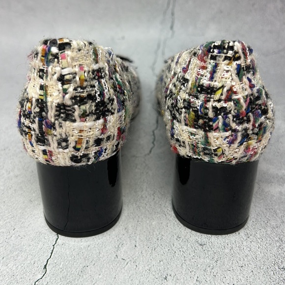 Tory Burch NWOT Gigi Tweed Pointy Toe Pump. - Picture 2 of 15